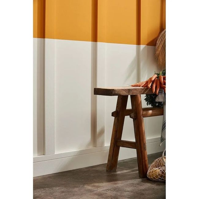 Rodapé Poliestireno Branco 15cm x 200cm Frisado FZ15 13mm Gart